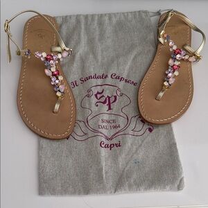 IL Sandalo Caprese Jewled Sandals